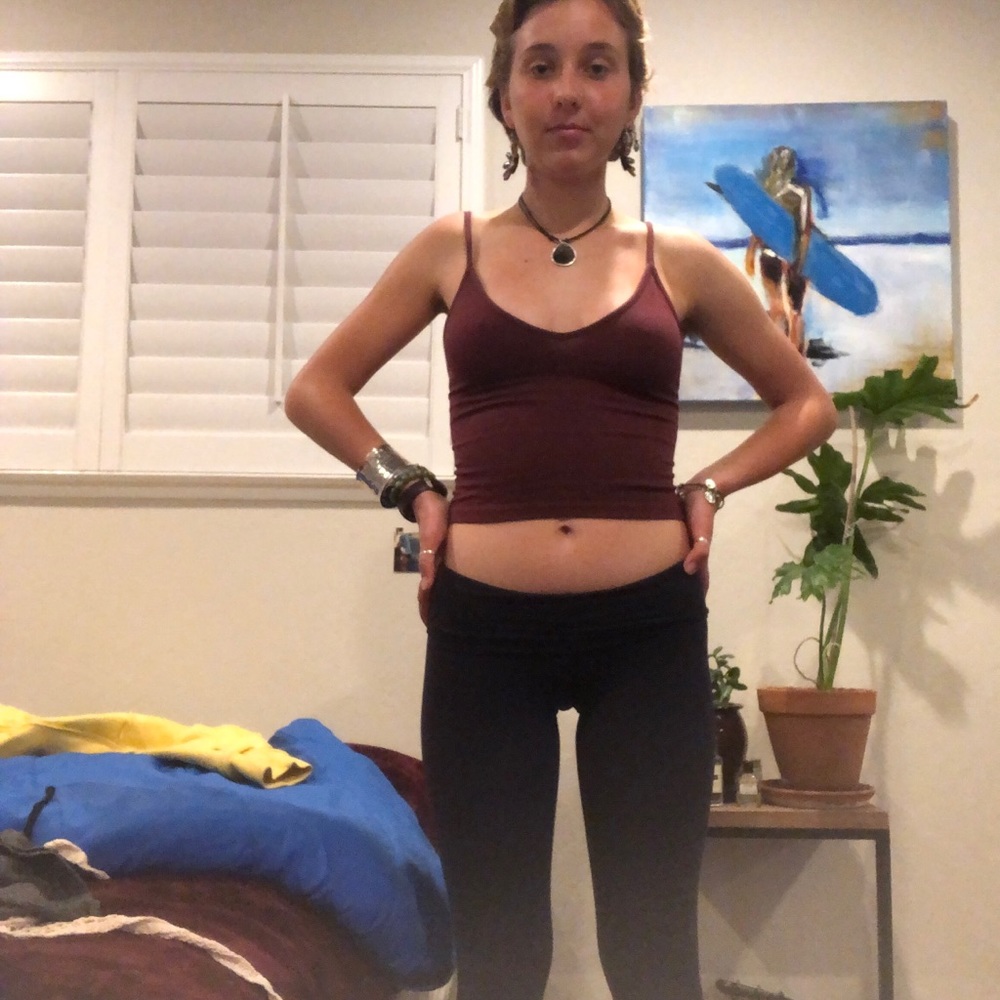 Maroon brandy Melville tank